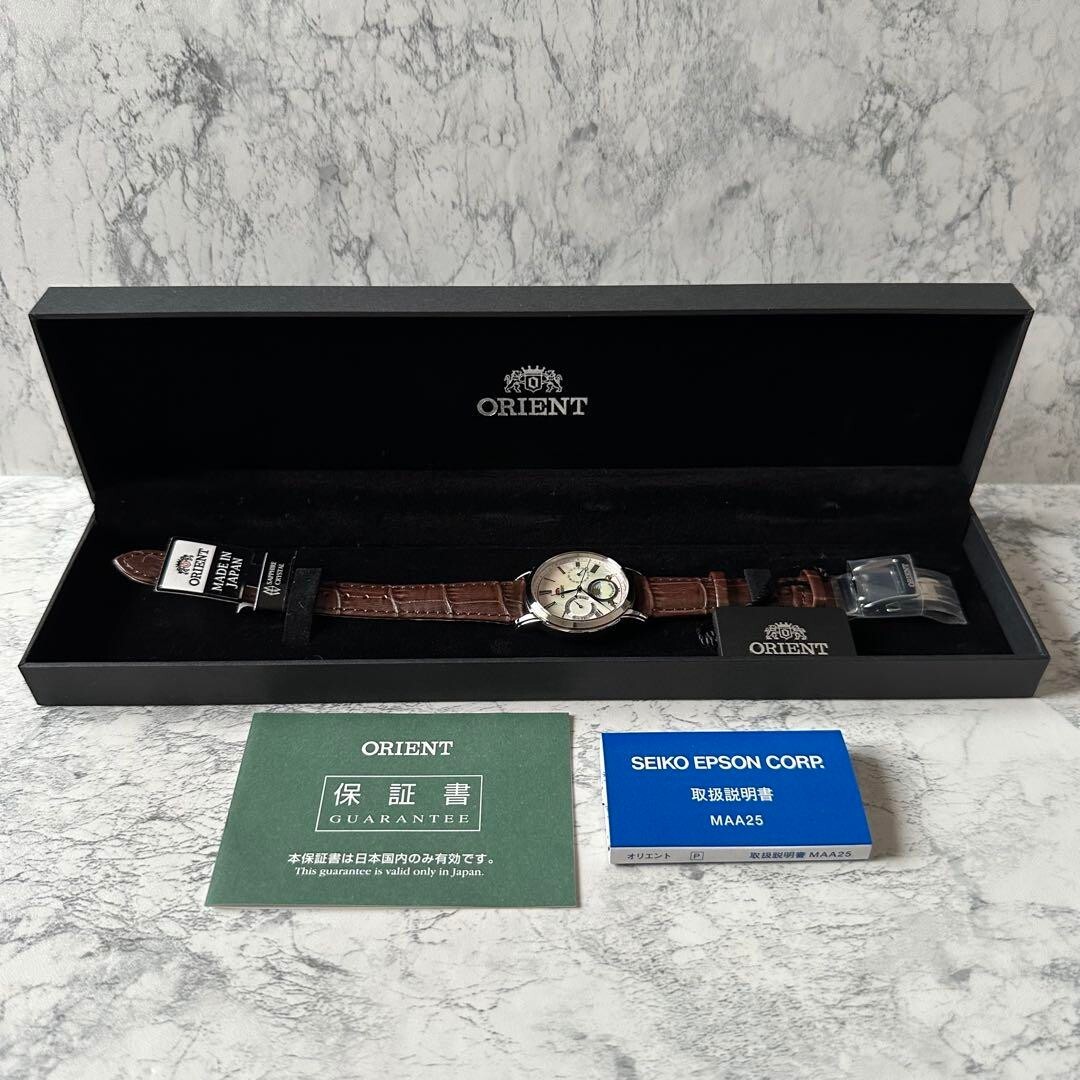 未使用 ORIENT Sun & Moon KUE0-UAA0 オリエント Orient Sun Moon Quartz Men's Vintage Watch KUE0-UAA0 for