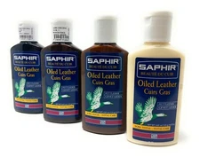 Saphir Cream Greasy Leather - 4 Colors - 125ml Bottle - For Oiled Leather