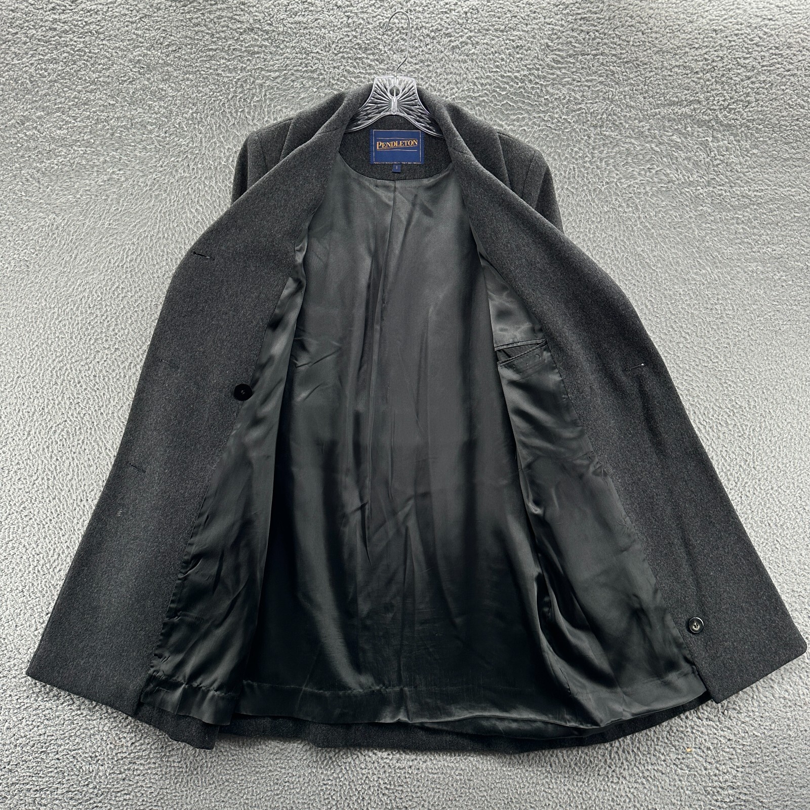 Pendleton Coat Womens 8 Gray Double Breasted Wool… - image 11