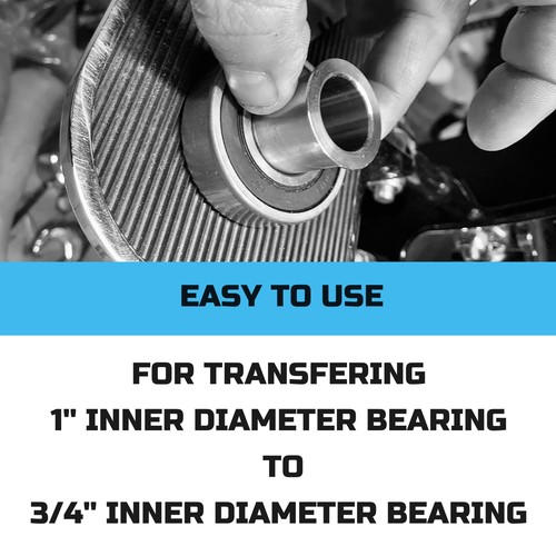 Rear & Front Wheel Bearing Reducers 1" to 3/4" Axle Reducer Spacers for Harley - Picture 3 of 7