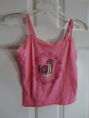 Harley Davidson Coral Size M Crop Tank Top Ray Price, Raleigh, NC
