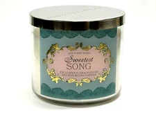 BATH & BODY WORKS SWEETEST SONG 3-WICK SCENTED LARGE 14.5 OZ FILLED CANDLE NEW