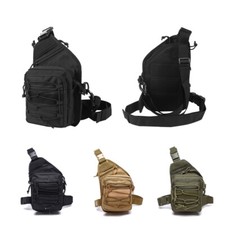 Tactical Shoulder Bag Chest Bag with Internal Holster Pouch Cycling Exercise Bag