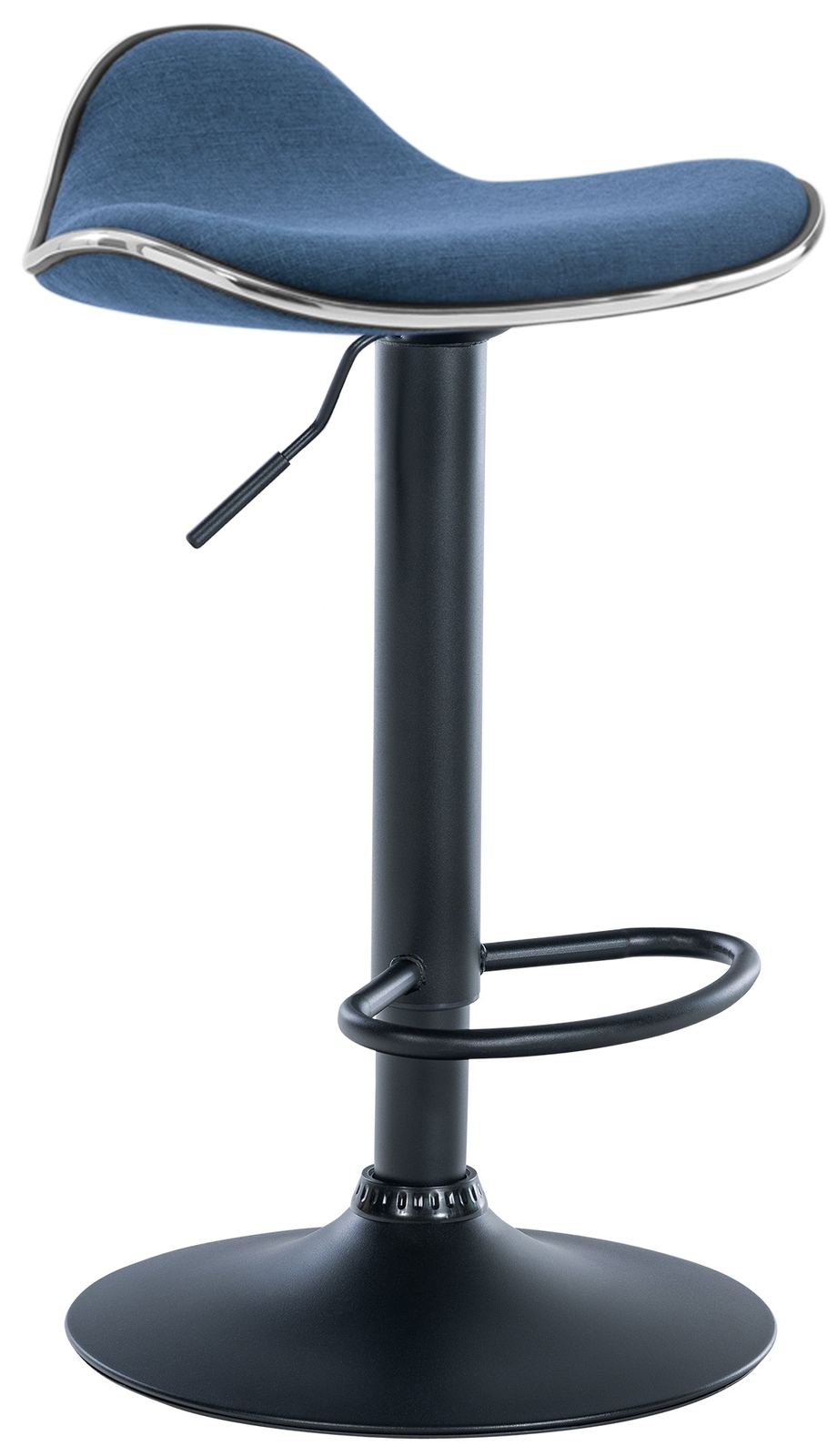 Barhocker Shanghai Stoff Schwarz