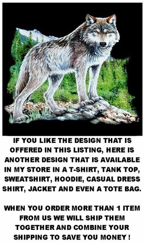 WILD WOLF LYCAN FULL MOON GOTHIC IMMORTAL DEMON TWILIGHT WEREWOLF T-SHIRT ET24 - 第 10/12 張圖片
