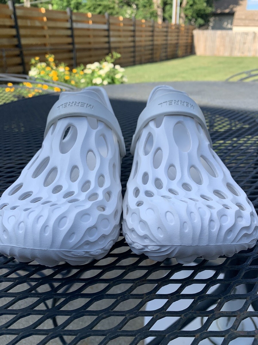 Merrell Men\'s Bone White Hydro Moc Adjustable Breathe Casual Clogs Size 11 Merrell Hydro Moc White Clog Shoes | Arden Fair main image 4