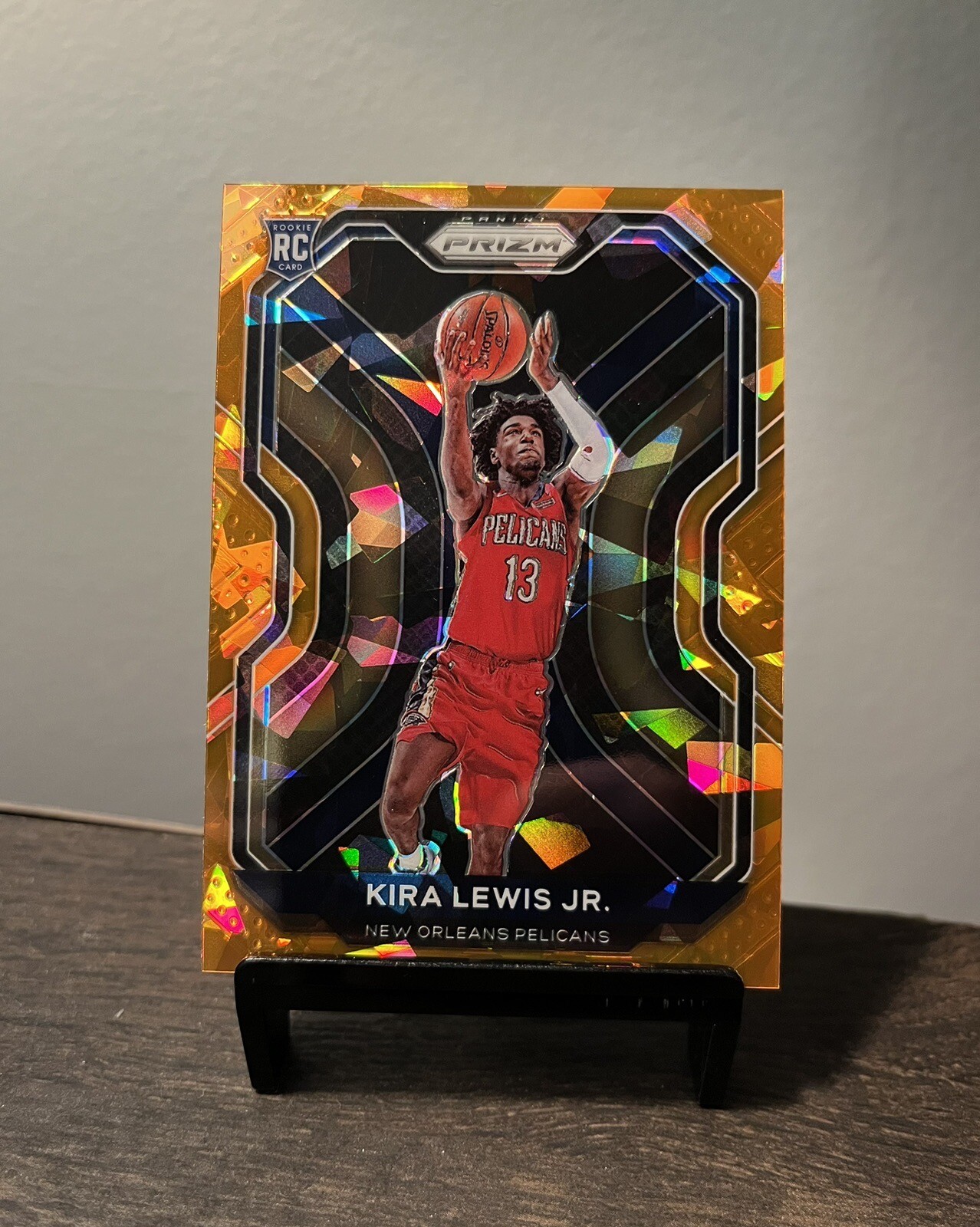 2020-21 Panini Prizm Kira Lewis Jr. Orange Cracked Ice Rookie RC #272 Pelicans