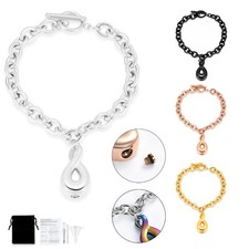 Infinity Cremation Bracelet for Ashes Memorial Jewelry for Women Urn Bracelet US