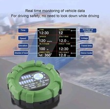 Car HUD Smart Display Heads Up Digital Altitude, Miles, Speed, Drive Time Meter