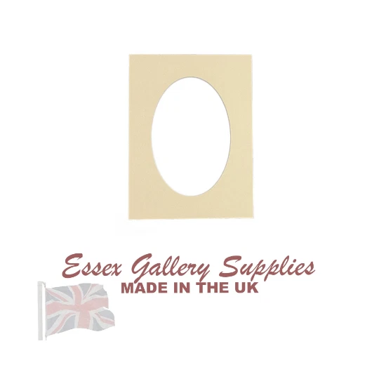 OVAL Picture And Photo Mounts For Frames - CREAM - Image 2 of 3