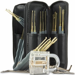 24-Pcs-Unlocking-Lock-Pick-Tools-Set-Key-Extractor-Transparent-Practice-Padlocks