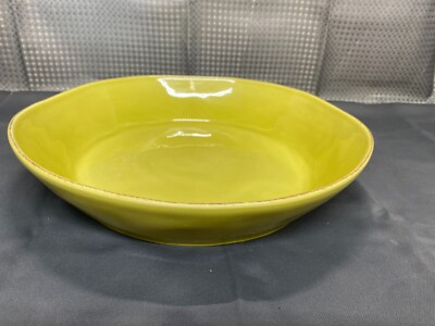 Crate and Barrel ''MARIN GREEN'' Portugal ~ Pasta Serving Bowl ~ 13 1/4'' x 2 3/4''
