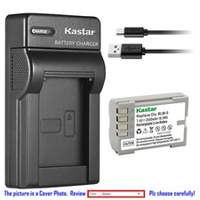 Kastar Battery Slim Charger for Original Genuine Olympus BLM-5 PS-BLM5 Battery