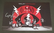 MIKE MCCREADY & MATT CAMERON SIGNED PEARL JAM LIGHTNING BOLT 11x17 ALBUM POSTER