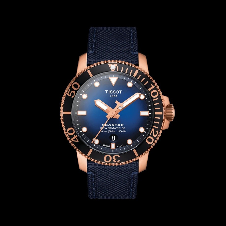 Tissot Seastar Blue/Black Dial Swiss Automatic T1204073704100