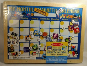 melissa and doug my monthly magnetic calendar