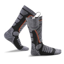 Warmer Gift Pair Socks Winter Heated Super Rechargeable Battery Women Men Foot