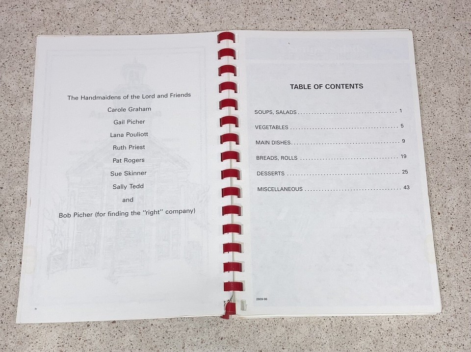 HOME COOKIN' BOUNTIFUL HARVEST COOKBOOK NORTH VASSALBORO BAPTIST