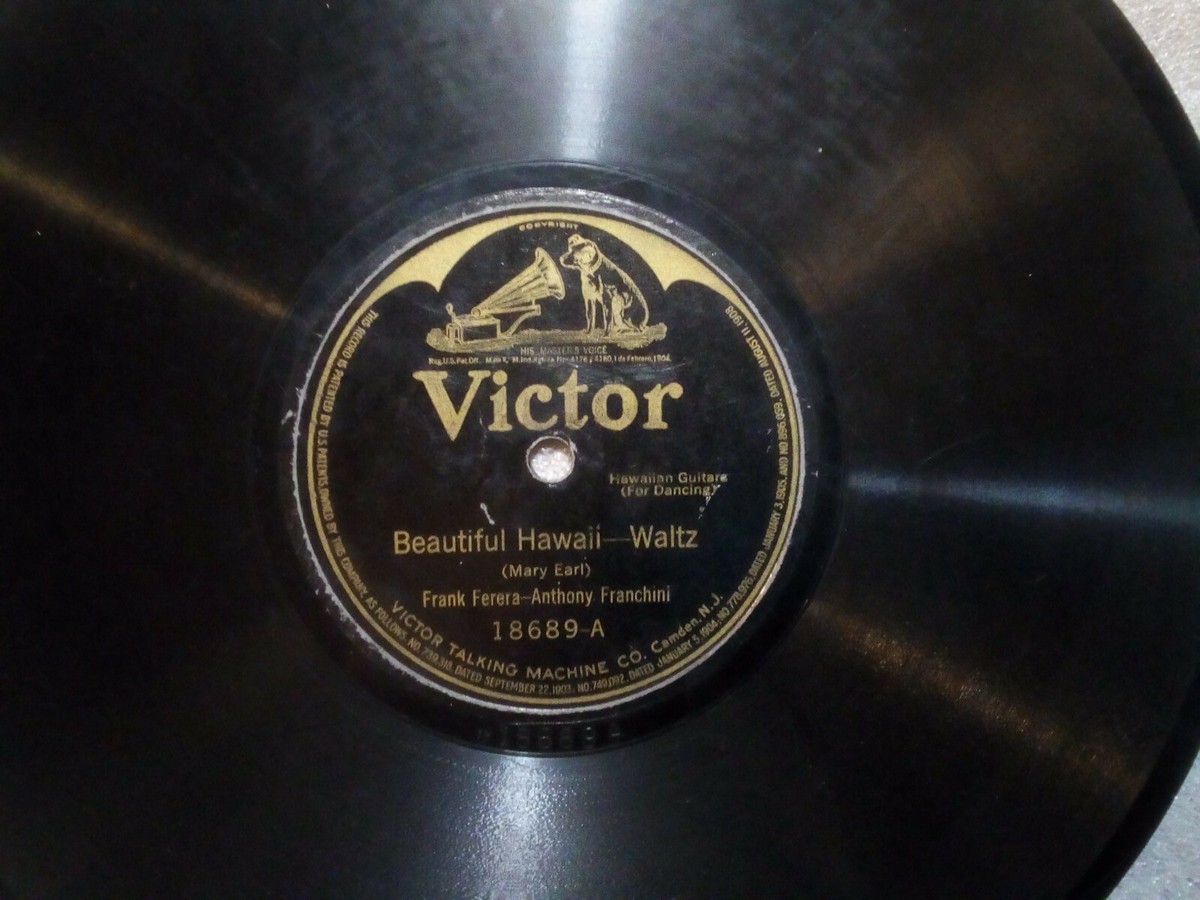 Frank Ferera 78rpm Victor RCA 18689 Beautiful Hawaii / Hawaiian
