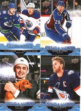 2023-24 Upper Deck Series 2 Hockey Canvas Complete Base Set (C121-C210)