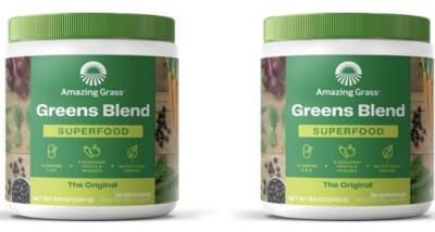 2 Amazing Grass Greens Blend Superfood The Original 8.5 Oz 30 Servings Each GF