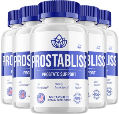 (5 Pack) Prostabliss Supplement for Men   Prosta Bliss Pills Bladder Control