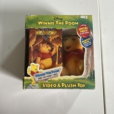 Vintage Disney Winnie The Pooh Video  Plush Toy