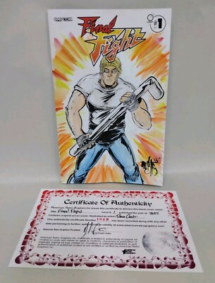 Final Fight #1 (2024) Udon Capcom Sketch Cover Comic Original