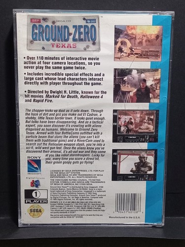 Ground Zero Texas (Sega CD, 1993) Complete Game/Case/Manual/Reg Card - Picture 11 of 14