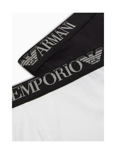 Emporio Armani Men's 2-Pack Boxershorts trunks briefs 111210 4R733 black white - Picture 2 of 4