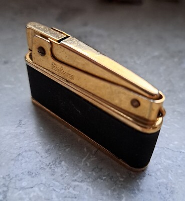 Vintage Petrol Lighter Super Deluxe Japan Gold Plated 
