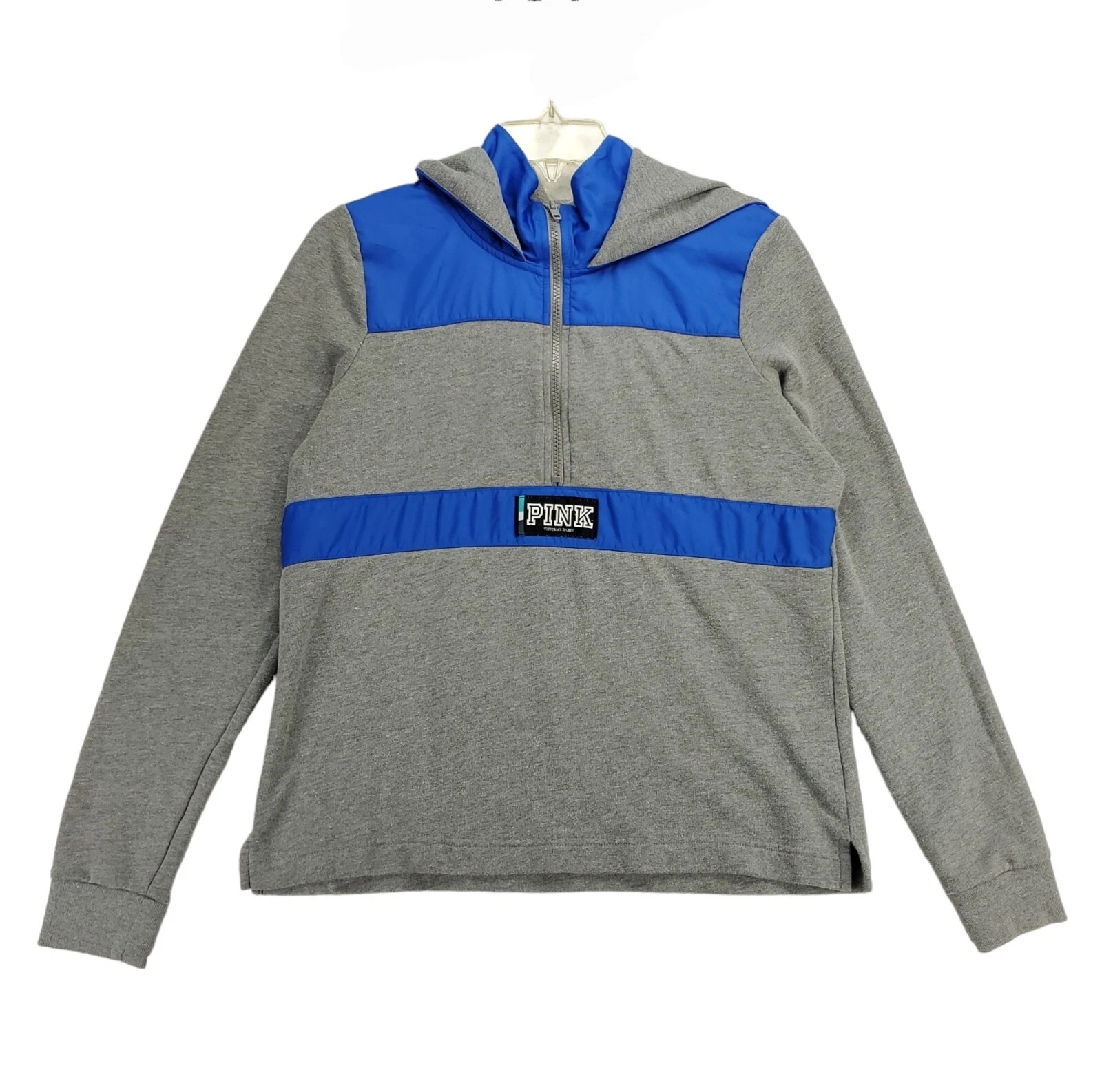 UNDERCOVER Felpa con cappuccio rosa Victoria's Secret donna grigio M blu 1 2 cerniera pullover manica lunga