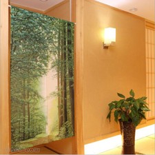 NEW Japanese Noren Door Curtain Doorway Tapestry Home Room Divider Panel Green