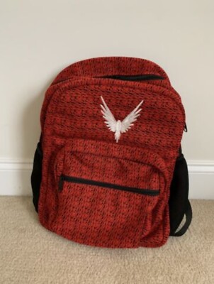 Logan Paul Maverick Backpack Red Black School Bag