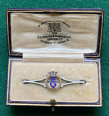 Antikes britisches königliches Geschenk Goldschmiede Prinz Wales König Edward VIII Herzog Windsor