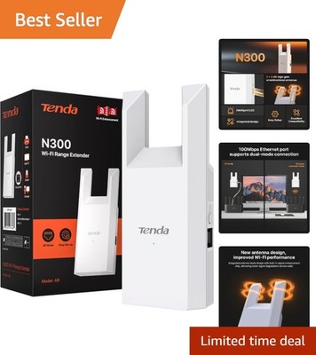 Boost Your WiFi with N300 Signal Booster - Perfect for 8 Devices, Dustproof