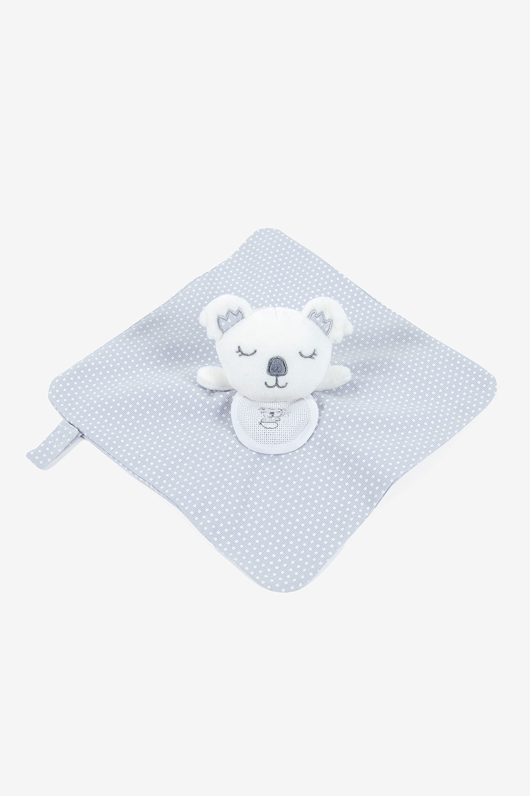 Doudou koala à broder gris lavable pour calmer les gros chagrins