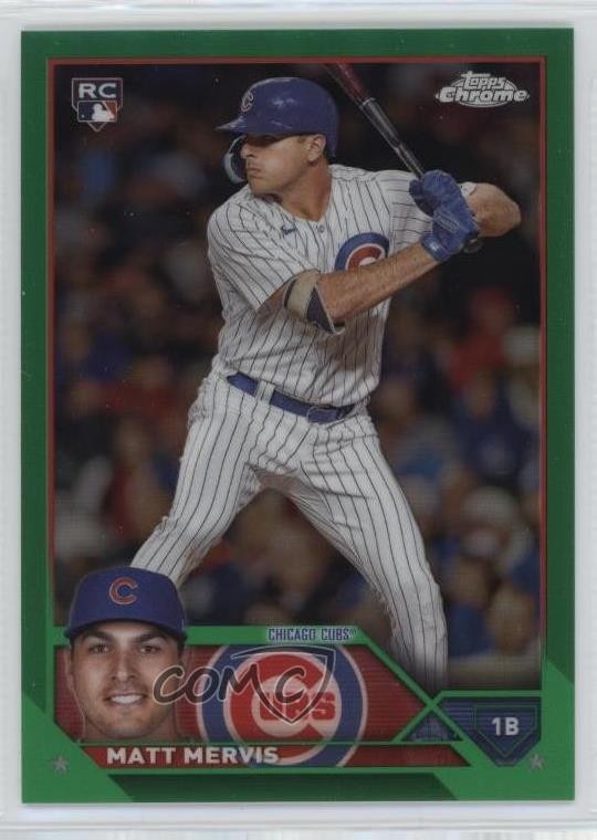 2023 Topps Chrome Update Green Refractor 52/99 Matt Mervis #USC112 11ur