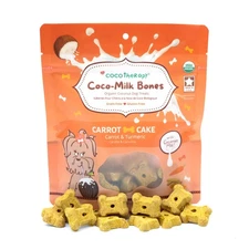 CocoTherapy Coco-Milk Bones Carrot Cake Biscuit - Organic Coconut Treat for