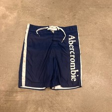 Abercrombie  Fitch Board Shorts Mens M Blue Swim Trunks