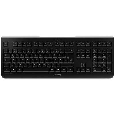 CHERRY KW 3000 Kabellos Tastatur Deutsch, QWERTZ Schwarz Geräuscharme Tasten,