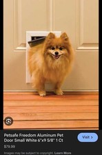 Petsafe Aluminum Pet Door Dog Cat Door Small 1-15 lb's NIB