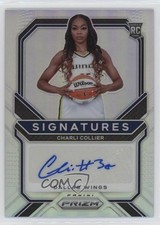 2021 Panini Prizm WNBA Signatures Silver Prizm Charli Collier #SG-CCL Auto 0jr1