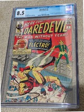 Daredevil #2 CGC 8.5 Marvel 1964 Graded Comic Book Electro Fantastic Four 2nd