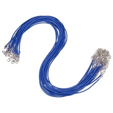 30pcs 18 Inch Waxed Necklace Cord 2mm for Jewelry Making,Navy Blue