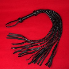 BDSM Bondage PU Leather Spanking Whip Flogger Paddle Roleplay Games Adult Couple