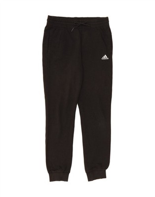 ADIDAS Womens Graphic Tracksuit Trousers Joggers UK 8/10 Small  Black BC11