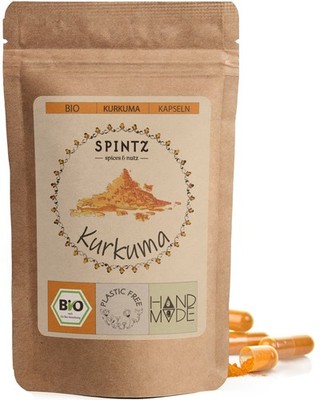 210 Stk. vegane Bio Kurkuma 620mg Kapseln Curcuma Kapseln hochdosiert Gelbwurz