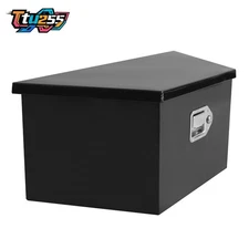 Black Aluminum Trailer Tongue Tool Box Underbody Box For Trailer RV 26x12x12"