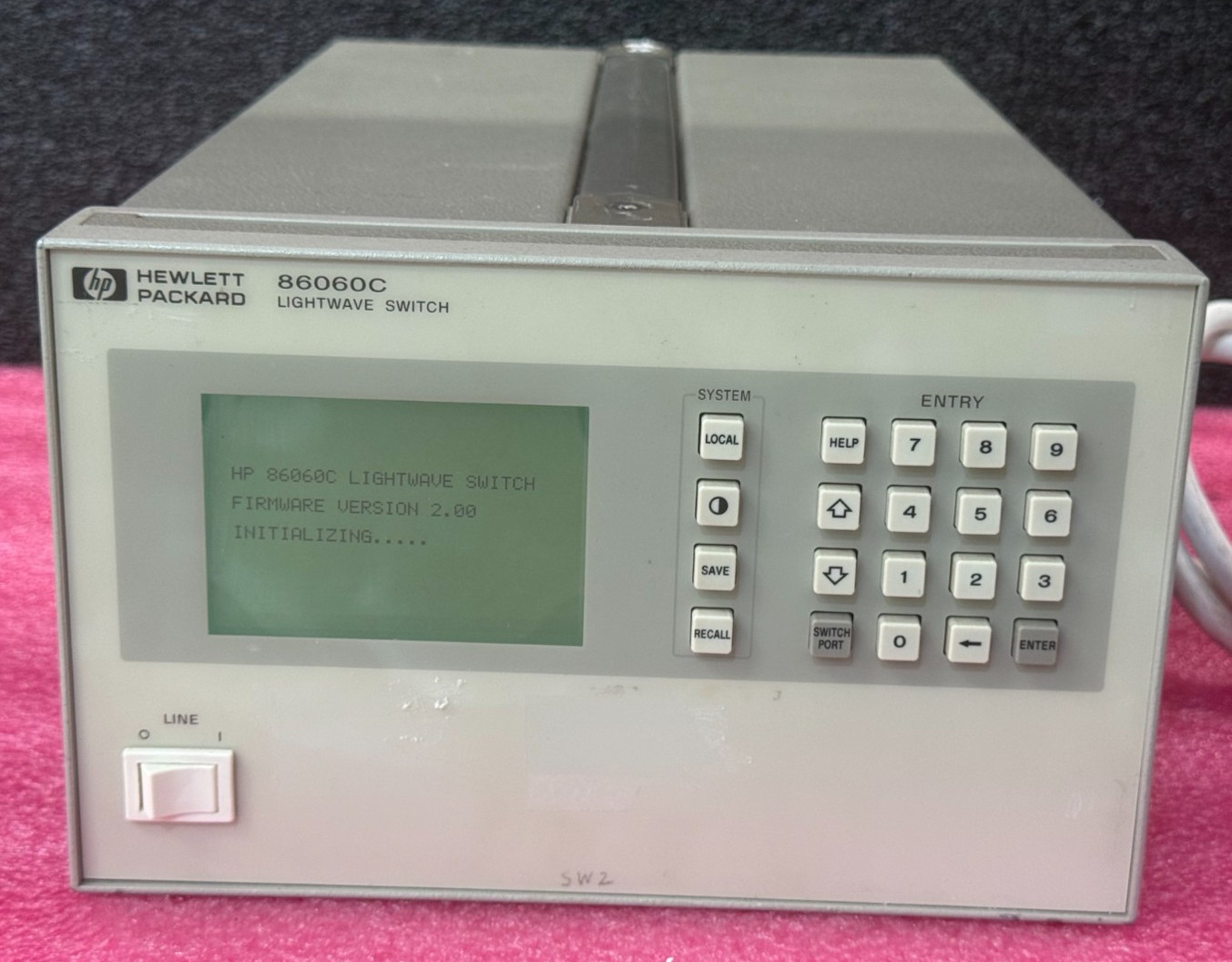 HP/Agilent 86060C 2×8 Lightwave Switch — Opts 002, 051, 109, 208, C05, C83 — 128
